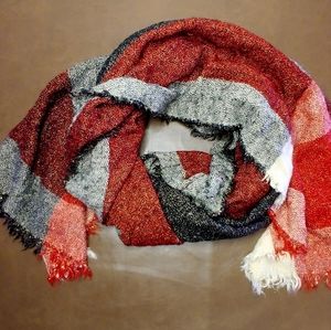 Plaid Blanket Scarf